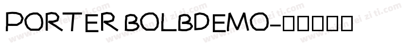 PORTER BOLBDEMO字体转换